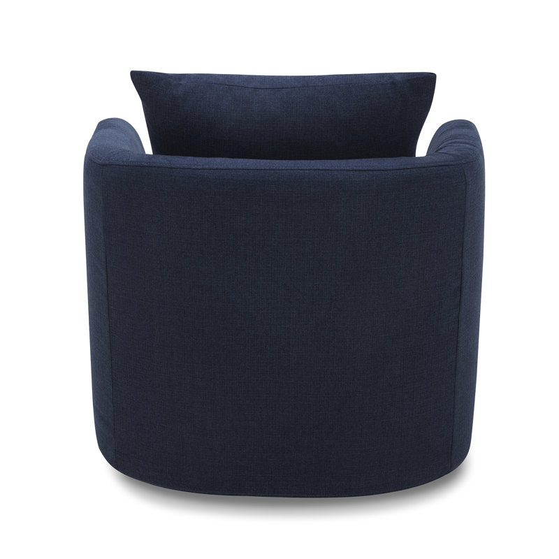 Joss & Main Menta Upholstered Swivel Barrel Chair & Reviews Wayfair